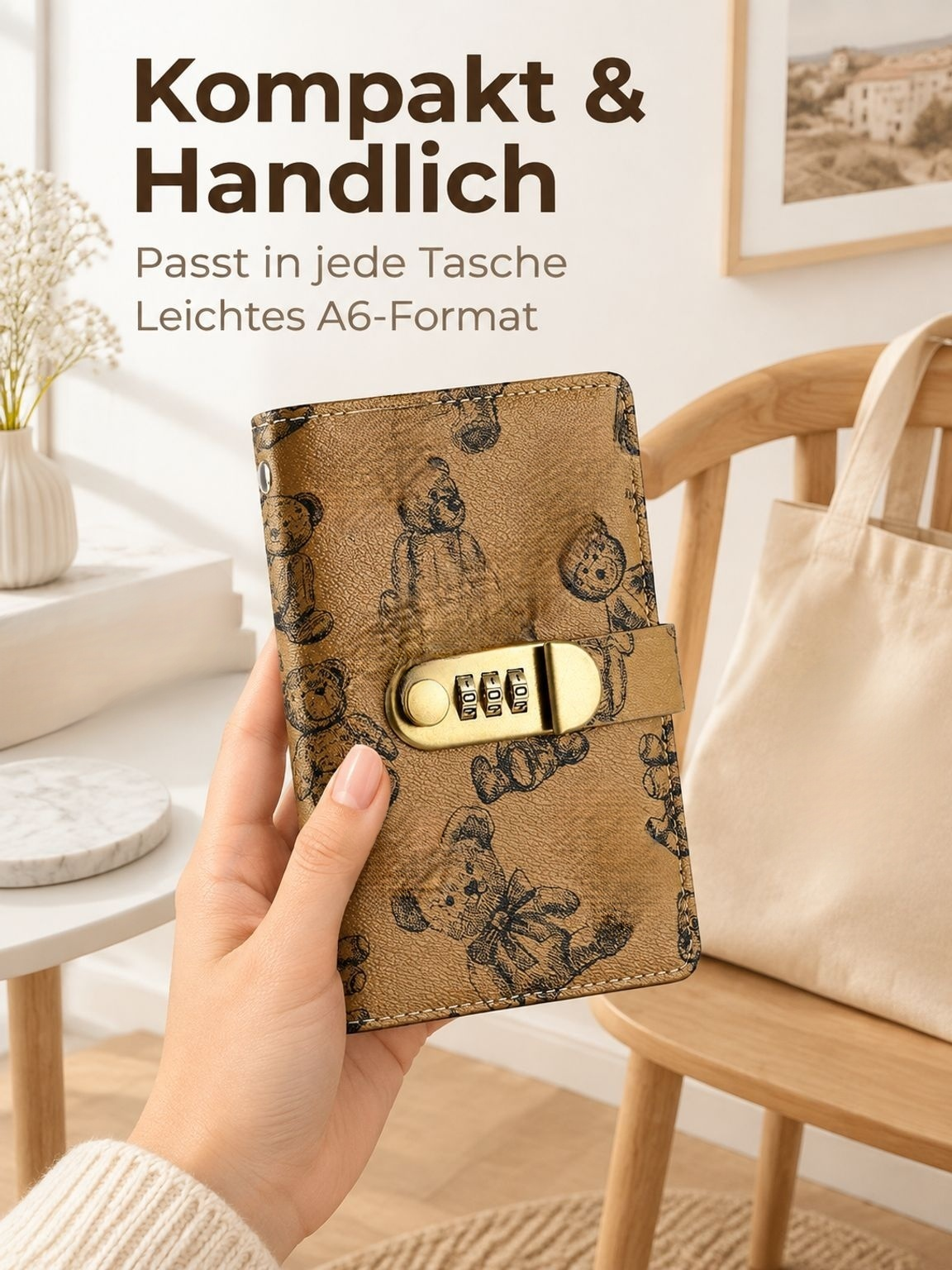 Buchhaltung Bär Kombinationsschloss Bareinzahlungsbuch