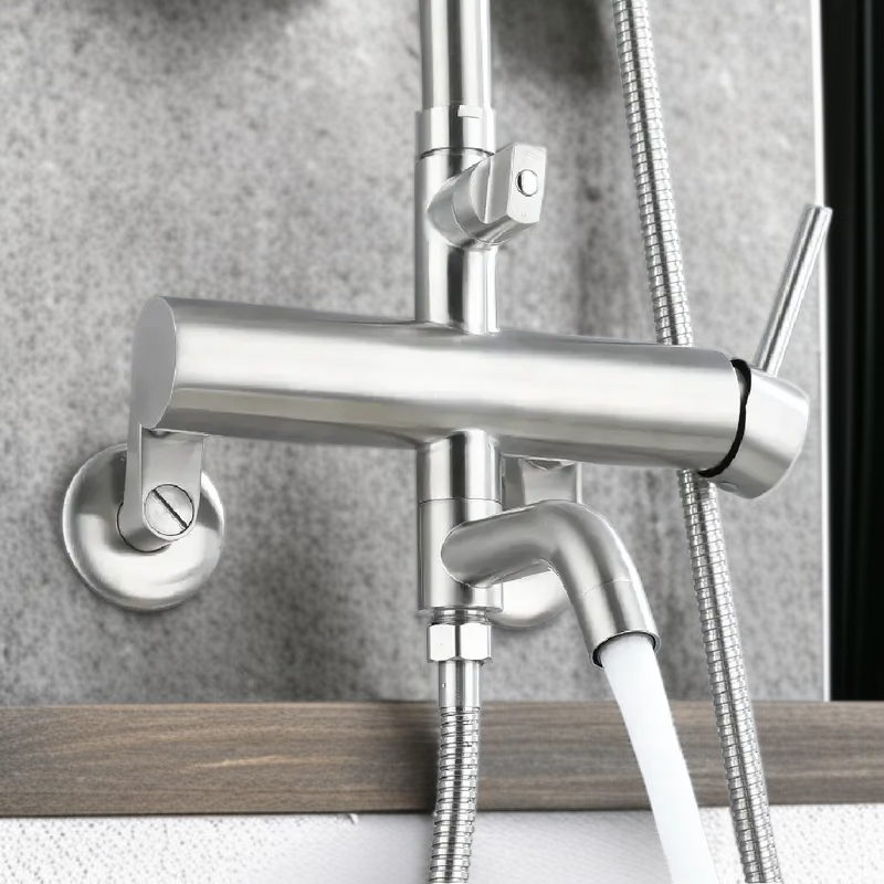 ローションポンプ付きシャワーヘッドセット SUS304ステンレス製