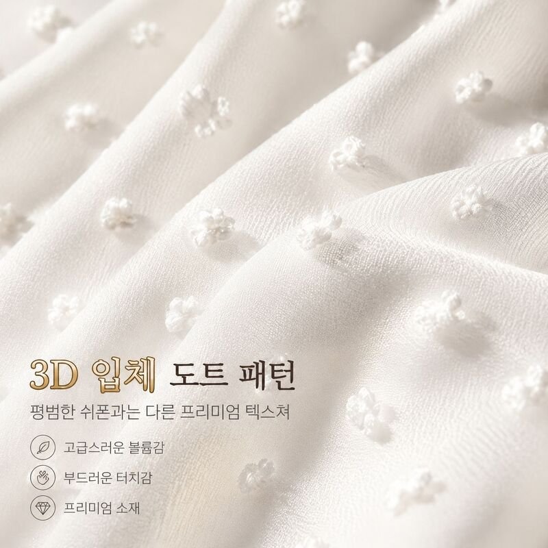 여성용 여름 레이스 배색 쉬폰 자카드 V넥 반팔 티셔츠