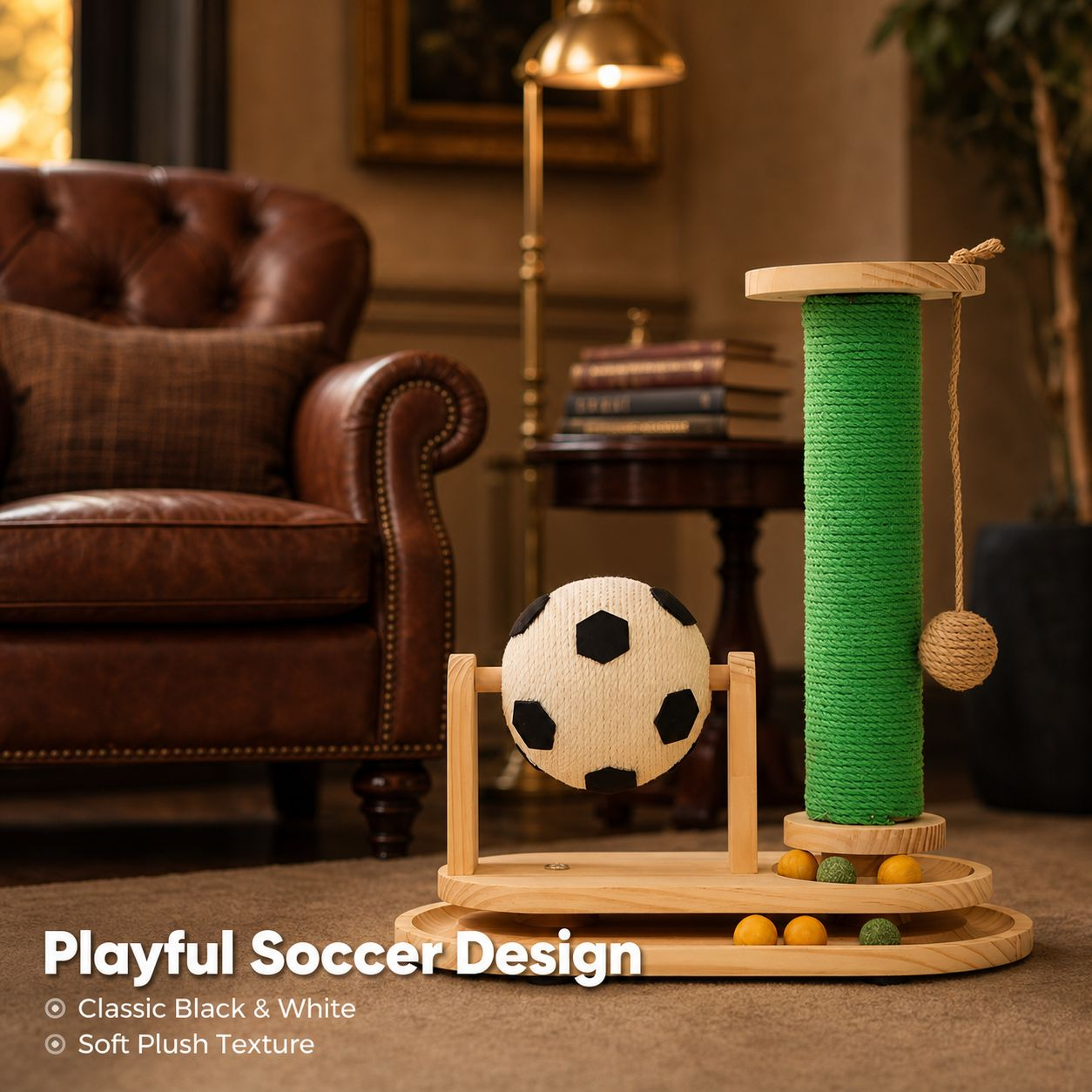 Wear-resistant Sisal Cat Scratching Post, Sisal Rope Cat Claw Toy