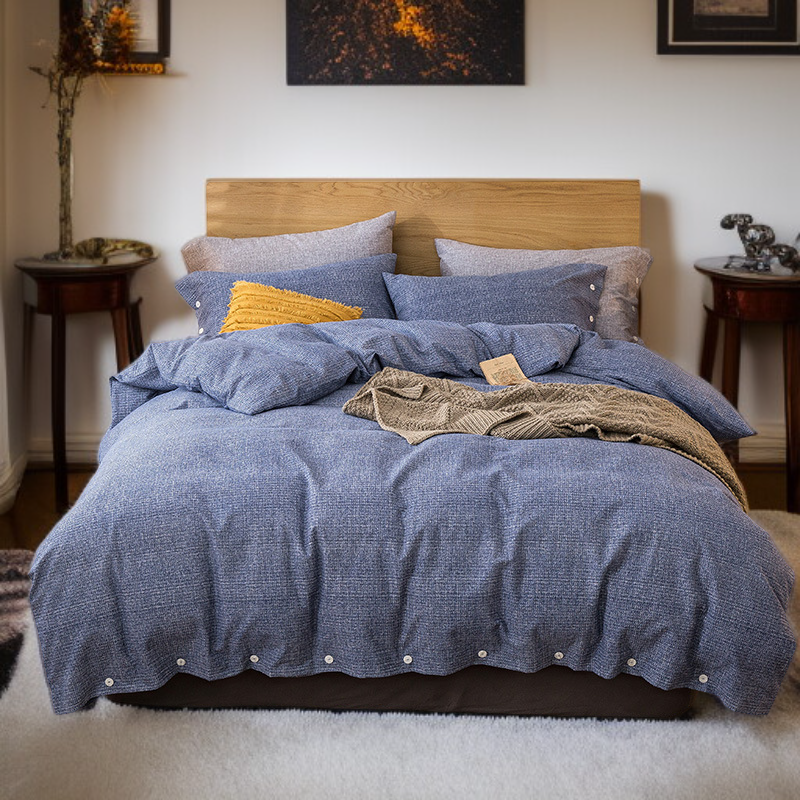 부드러운 촉감의 100% 순면 이불