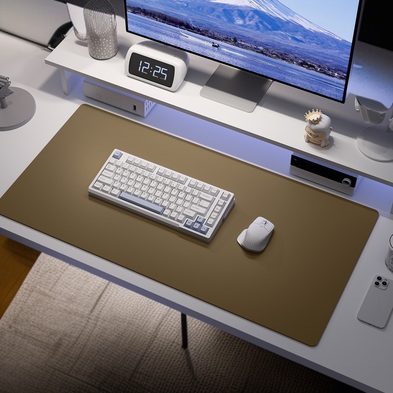  PU 가죽 데스크패드 방수 마우스패드 사무용 책상매트