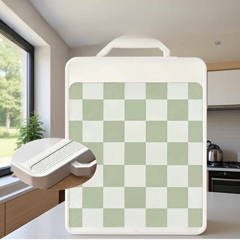 لوحة تقطيع مقاومة للعفن والبكتيريا من فولاذ مقاوم للصدأ، مع وجهين