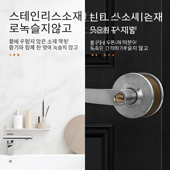 다양한 스타일의 스테인리스 무소음 도어락