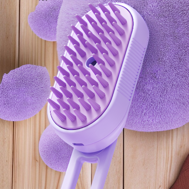 ペットスプレーマッサージコームワンボタンスプレー猫犬ヘアリムーバー浮遊毛マッサージ入浴コーミング