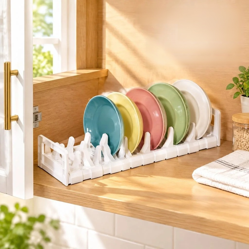 Organizador fácil de instalar en gabinetes de cocina