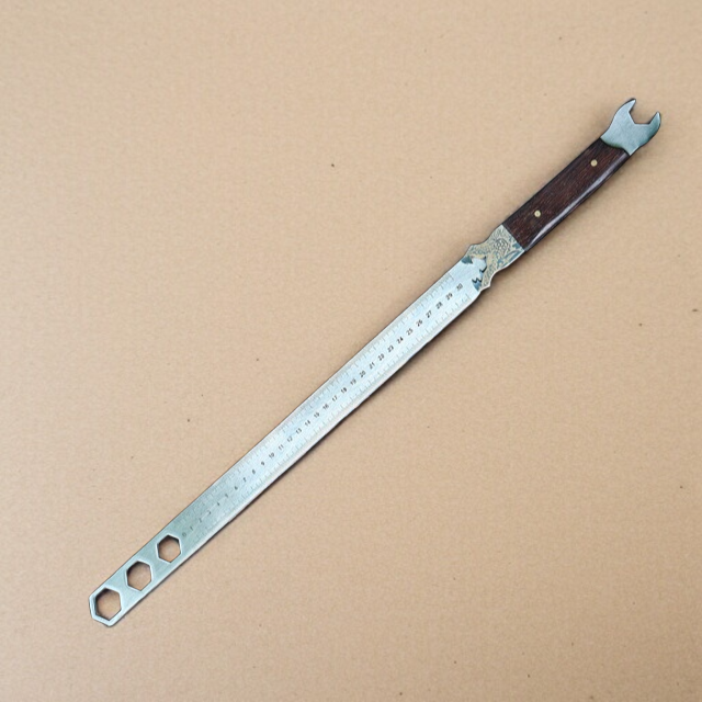 スチール定規アンチボディ多機能リング定規レンチ 肉厚ステンレス特殊レンチ デジタル定規