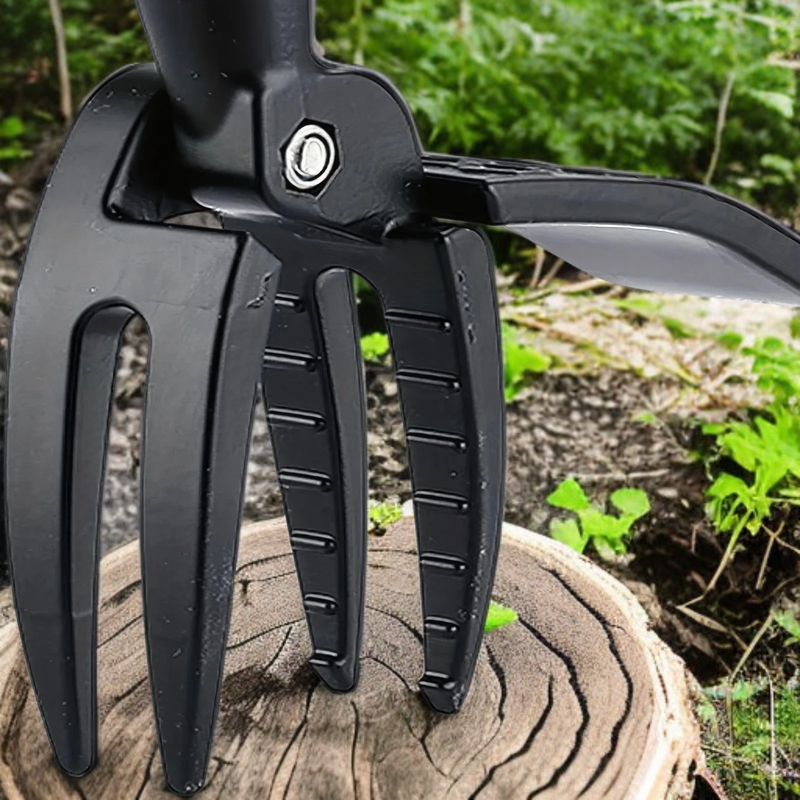 Manual brush cutter with pedal and 4 rods