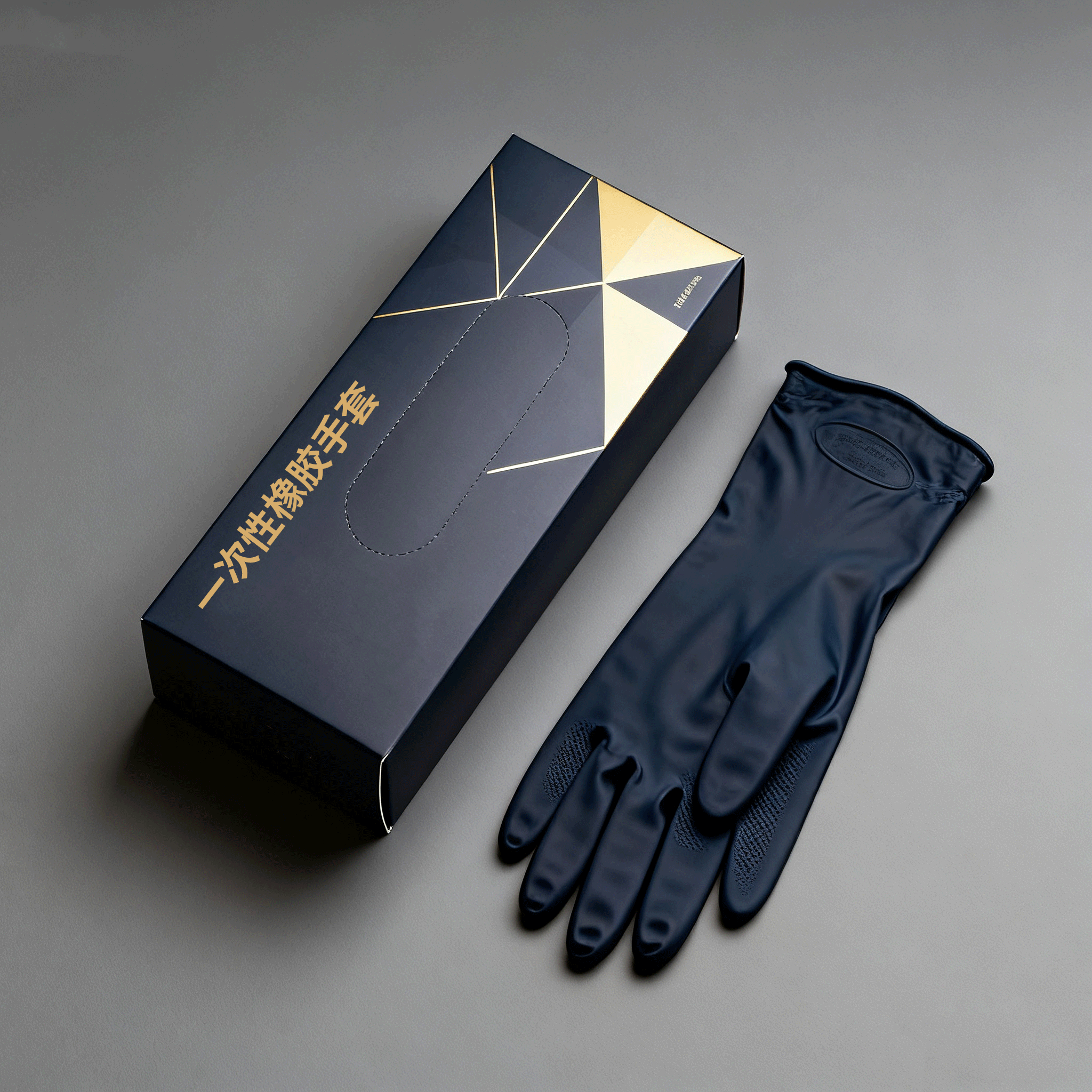 Sada jednorázových úklidových gumových rukavic, 2 krabičky