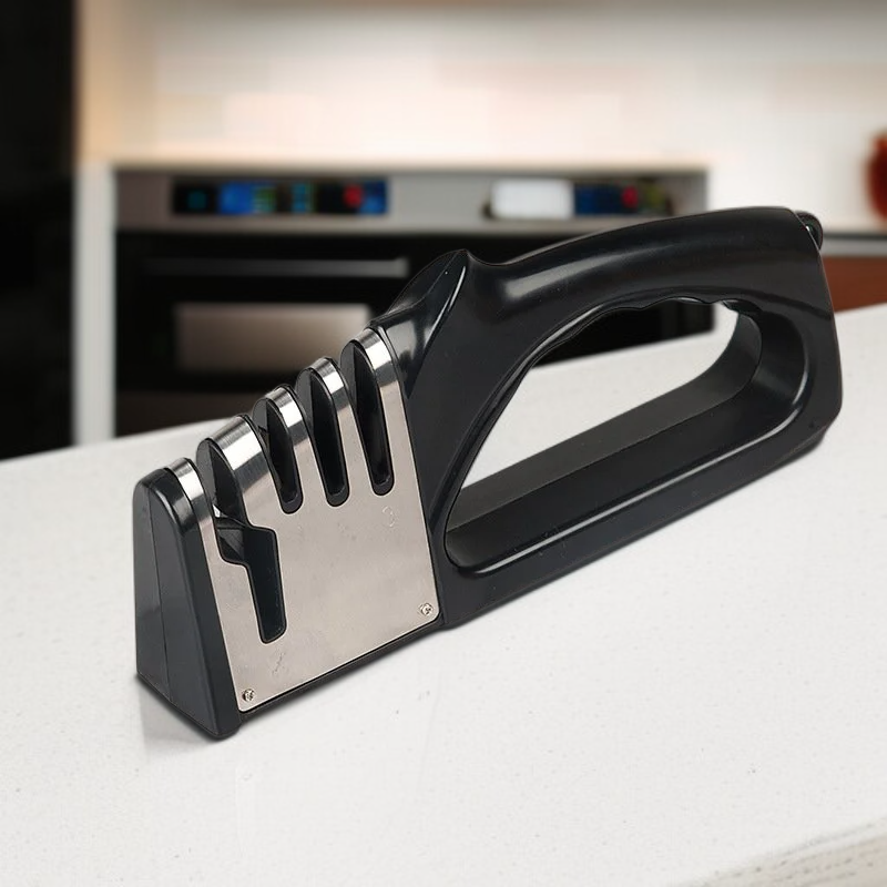 Czterostopniowa diamentowa ostrzałka do noży, narzędzie kuchenne do ostrzenia