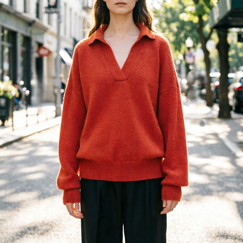 Suéter de punto casual para mujer