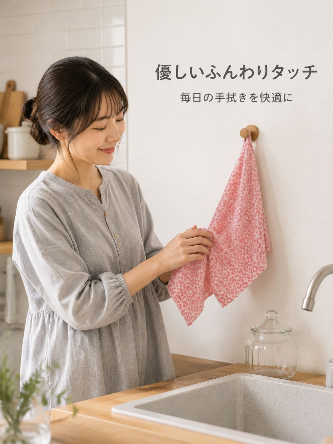 吸水性に優れた厚手タオルのテクスチャー
