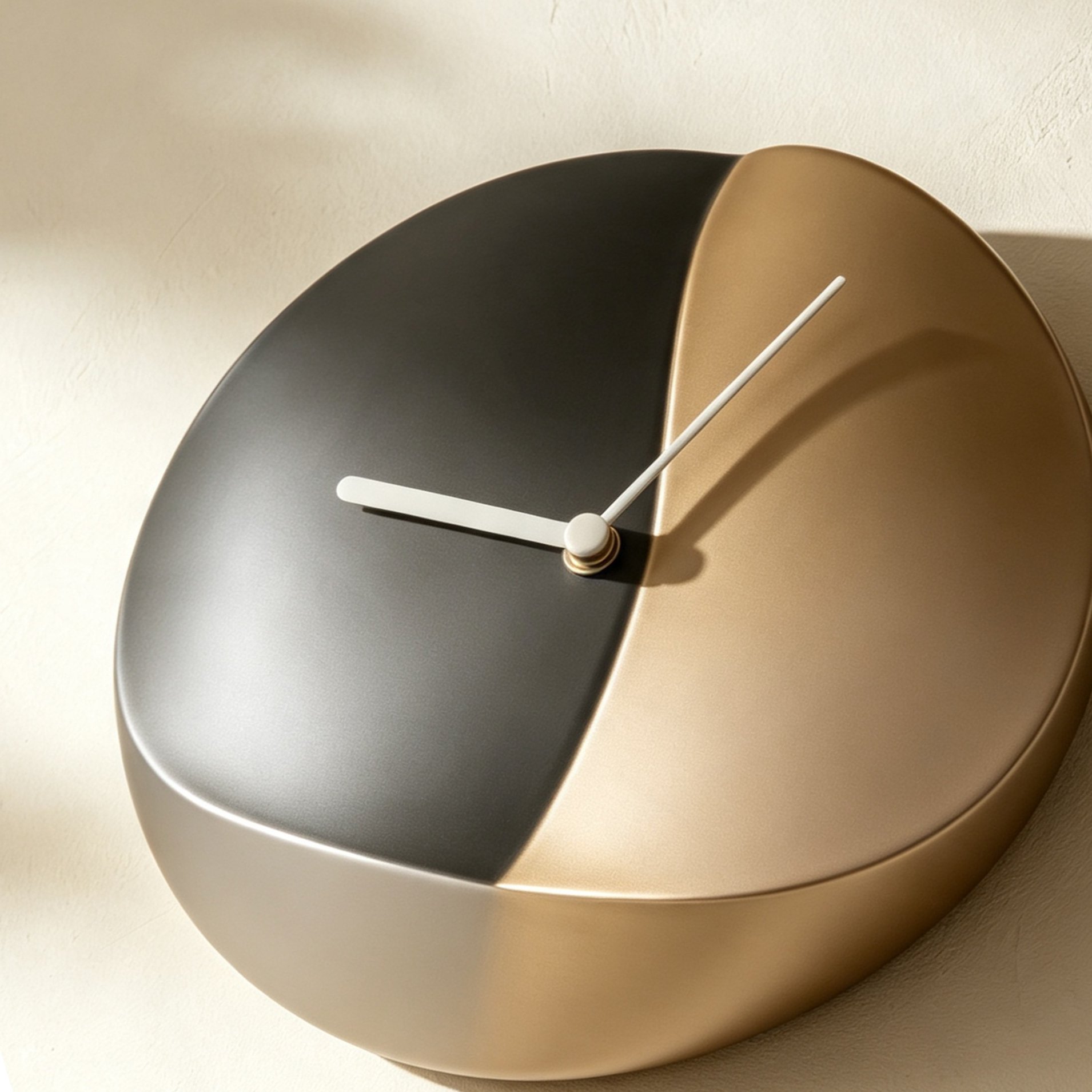 Color-blocked wall clock