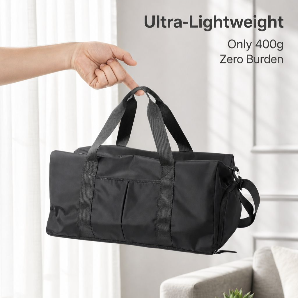 Trendy Sports Travel Bag, Wet and Dry Separation Handheld Portable Luggage