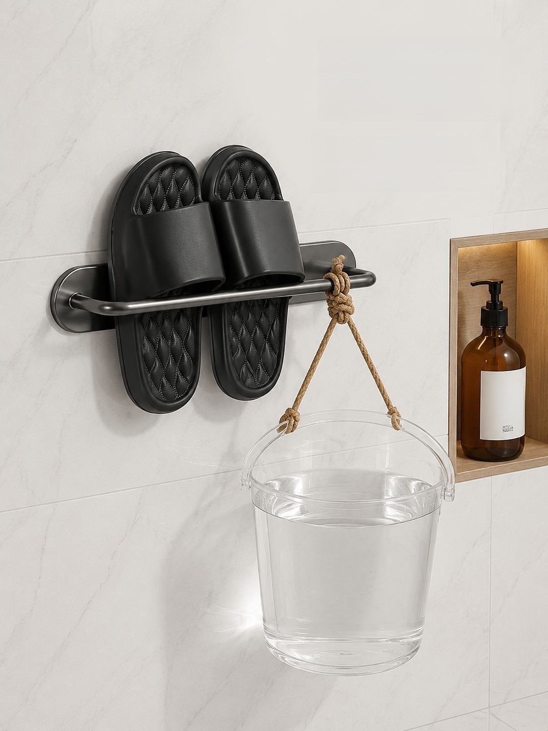 Organizador de zapatos doméstico con drenaje