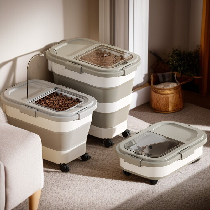 곡물보관수납함 곡물보관함 밀폐접이식방습수납함