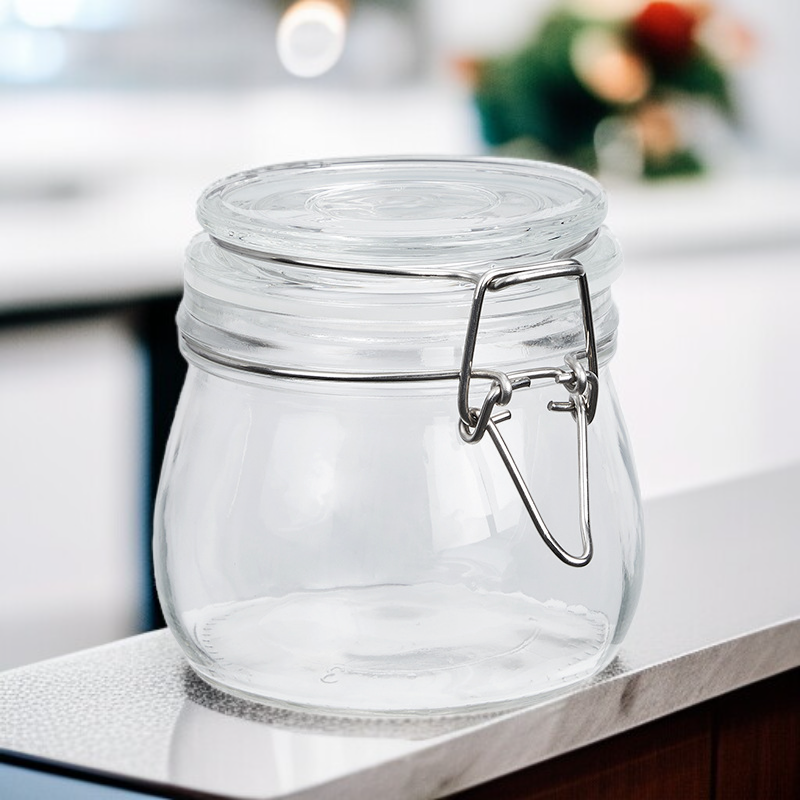 Glass airtight jar