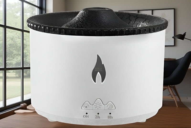 Volcano humidifier with cool mist and essential oils