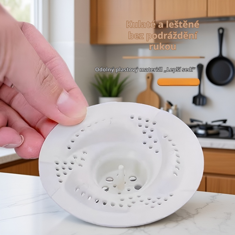 Filtrační síťka na odtok do koupelny s vířivým designem