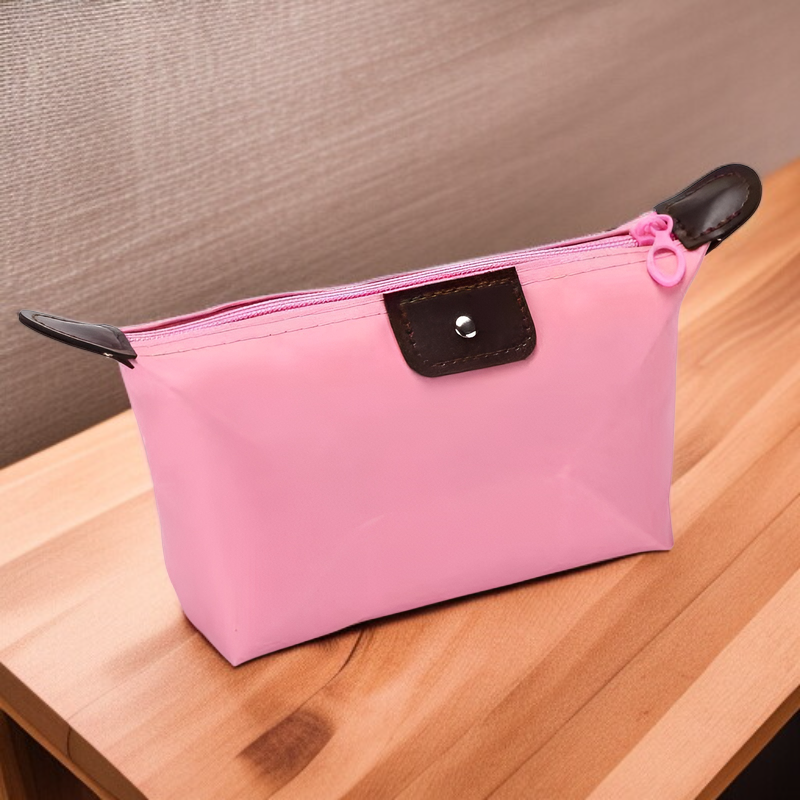 Bolsa mini impermeable para cosméticos de viaje con diseño de empanadilla