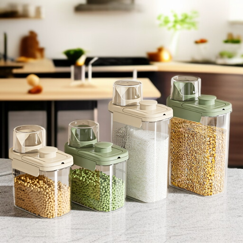 Food-Grade Transparent Airtight Storage Tank Kitchen Fresh-Keeping Box