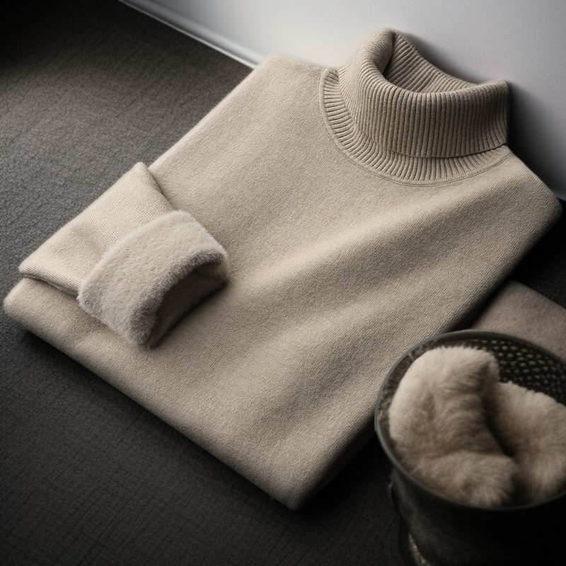 남자 기모 슬림 니트 터틀넥 니트 남 스킨 가을 겨울 캐주얼 니트