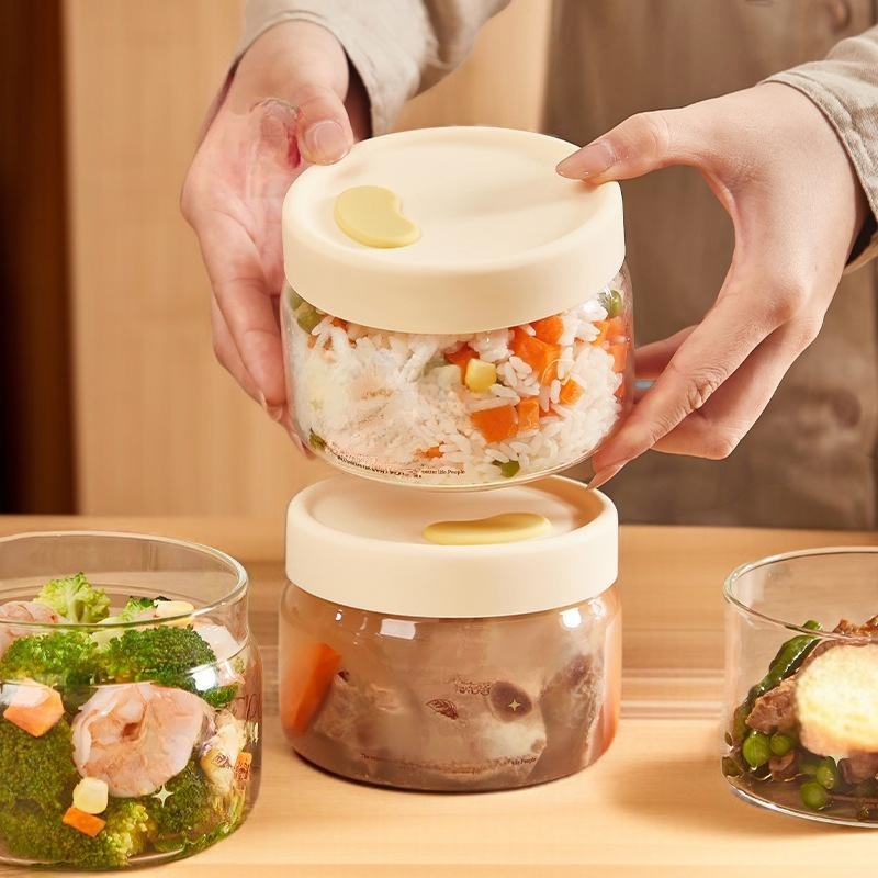 전자레인지에 원형 도시락을 가열할 수 있다