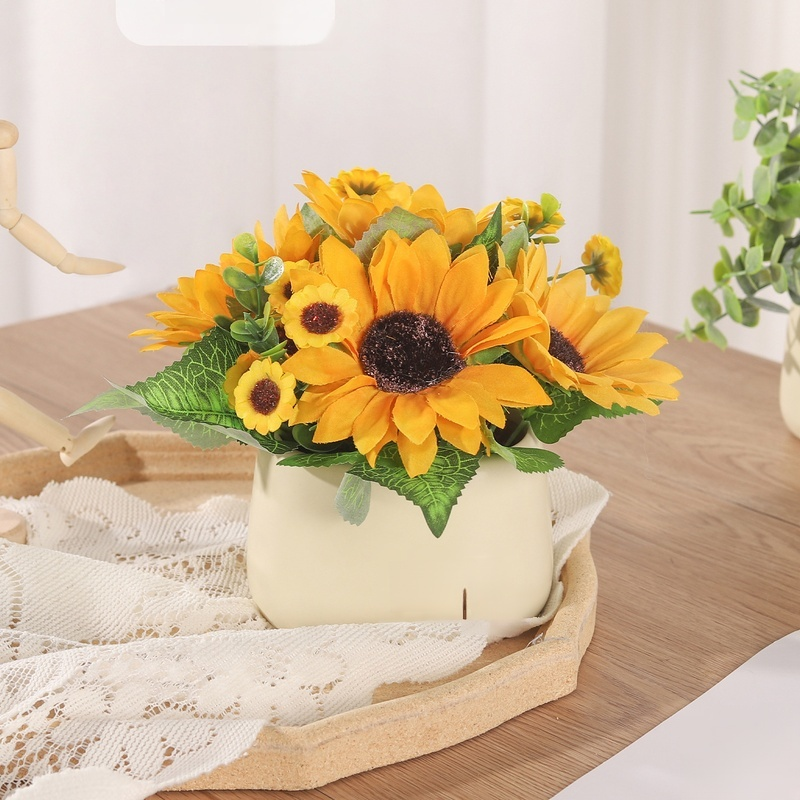 造花セラミック植木鉢