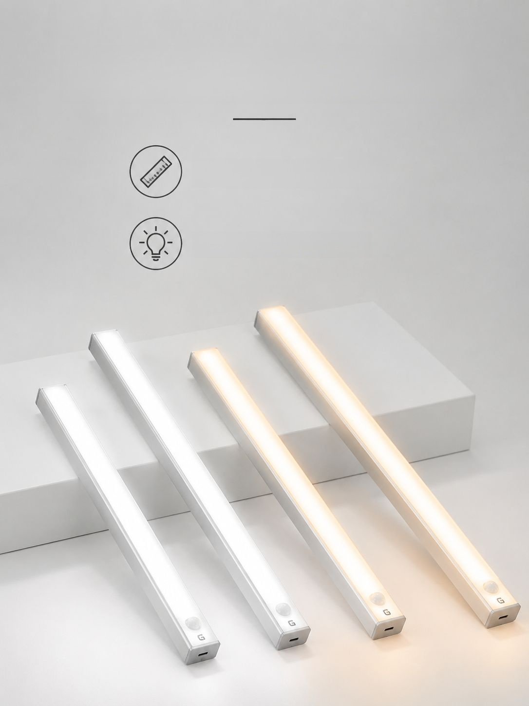 Intelligente LED-Nachtleuchte mit Bewegungserkennung, Magnetstreifen und kabelloser Funktion