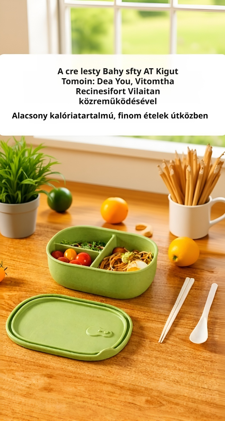 Tartós szilikon ételtároló doboz mikróban használva