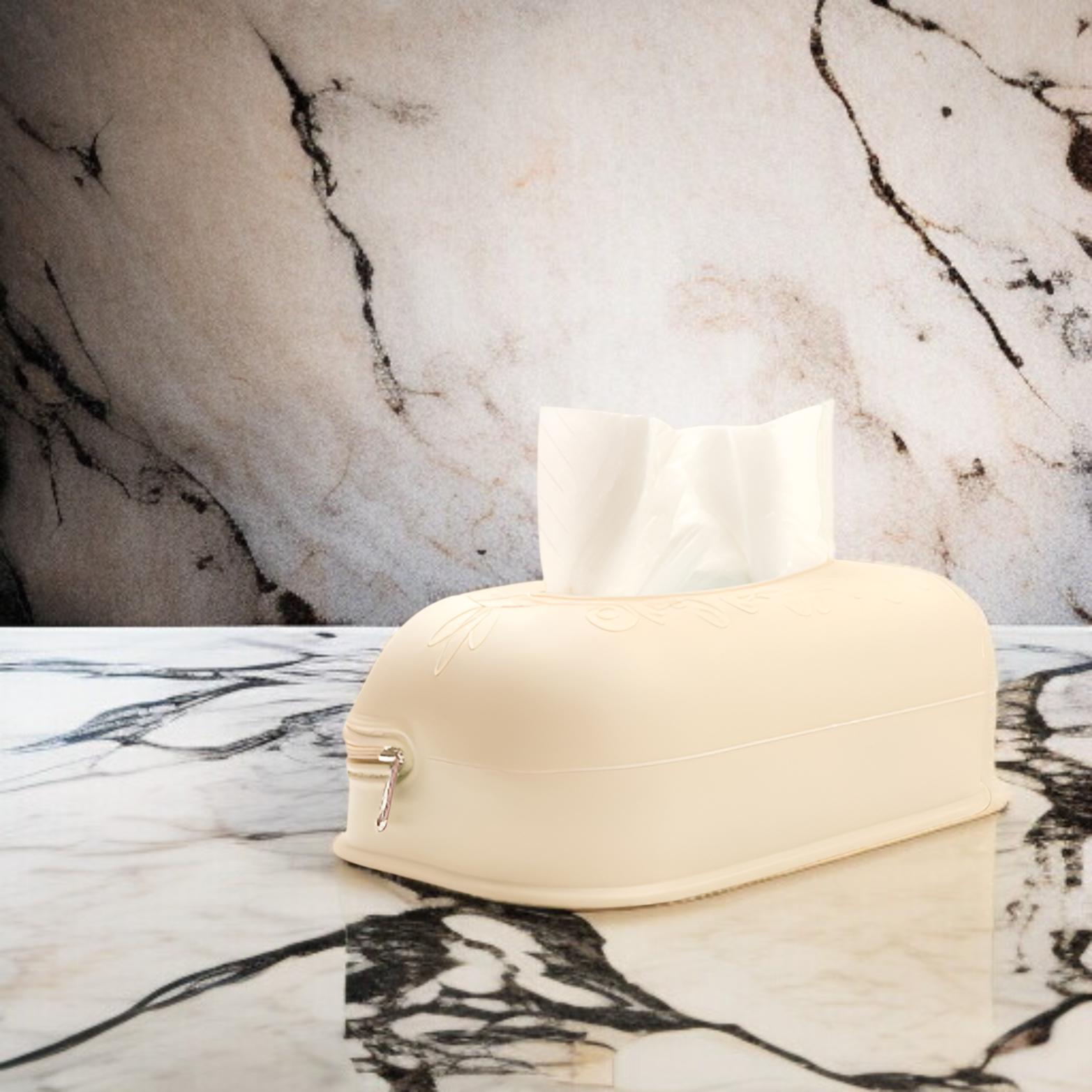 지퍼 실리콘 티슈 케이스