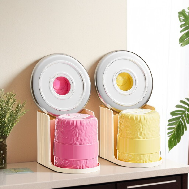 壁掛け吸盤タイプ 歯ブラシ＆コップ収納セット（穴あけ不要）