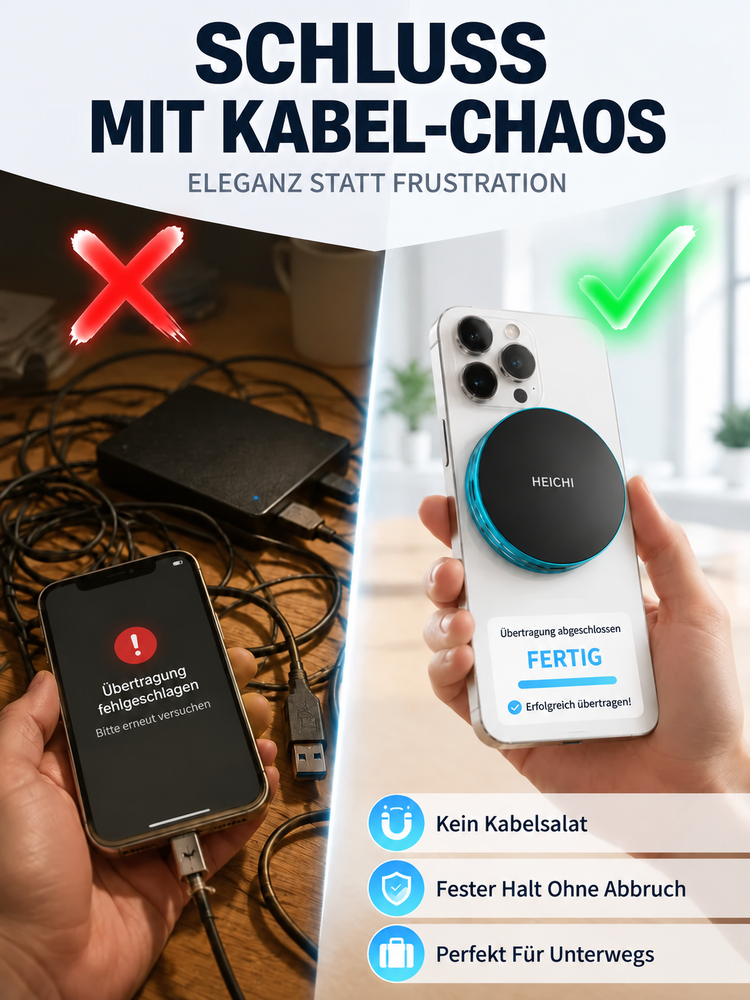 C Magnetisches USB-C Portable SSD mit Anti-Verlust Funktion
