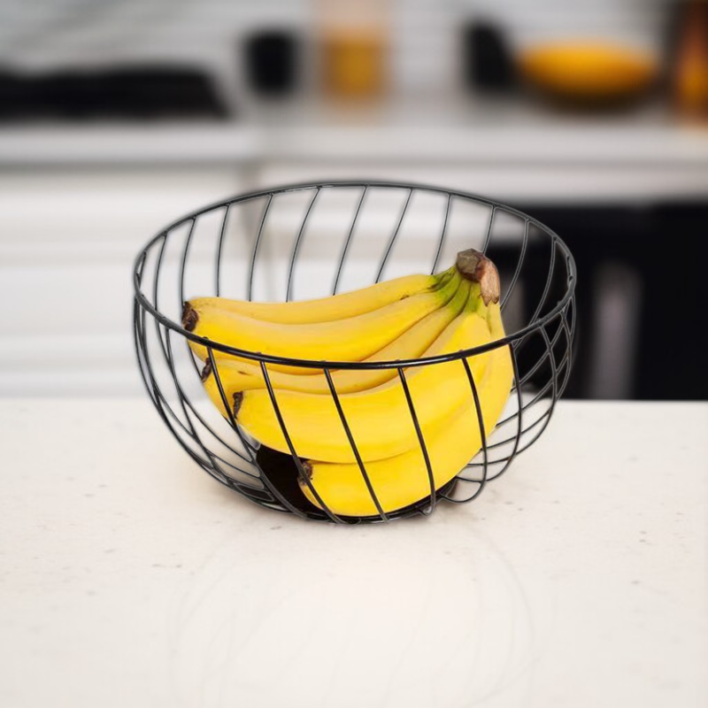 Wrought iron fruit basket snack plate