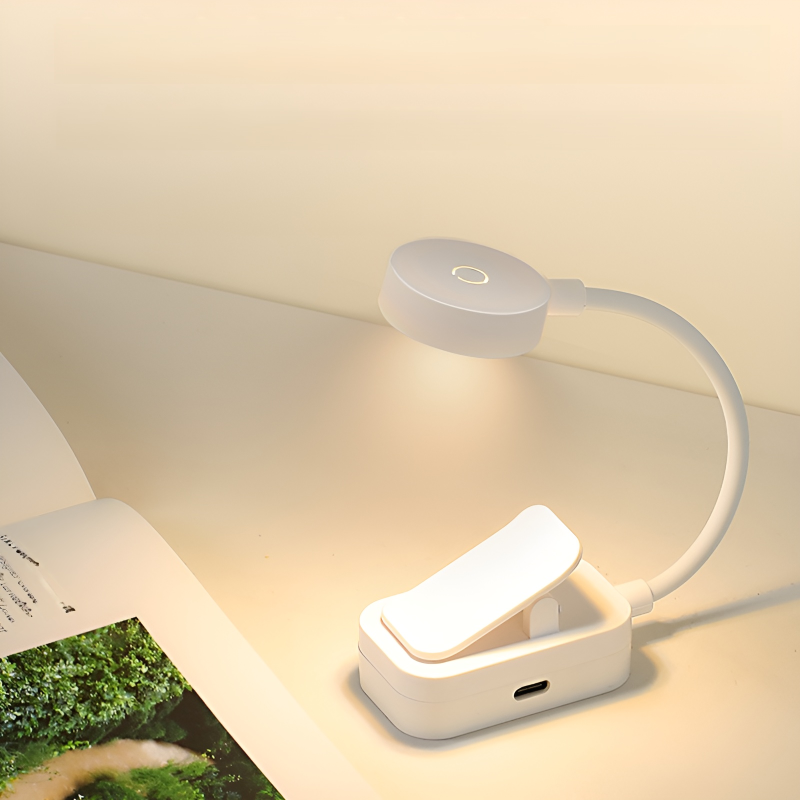 Lampe de lecture portable à pince