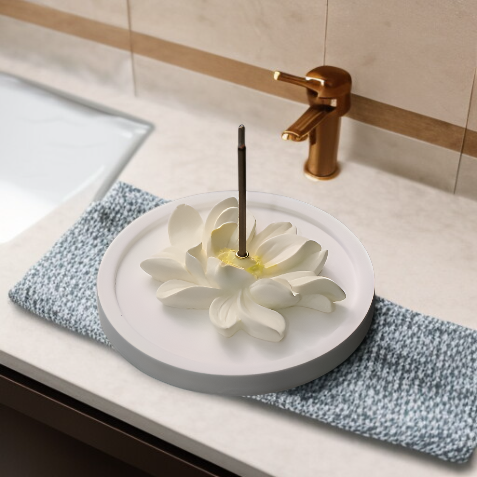 아로마 효과가 뛰어난 연화 석고 향로