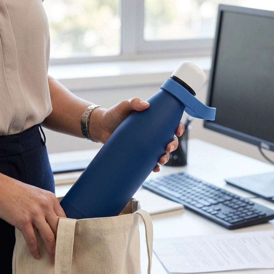 おしゃれな魔法瓶カップのディテール