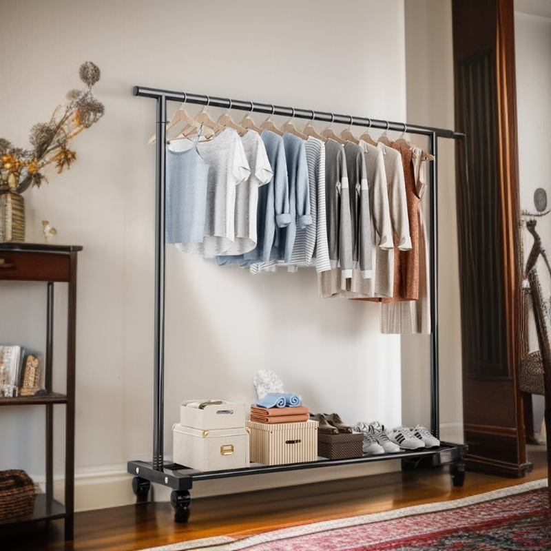 رف ملابس محمول سهل التركيب