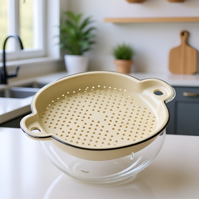 Drain basket set for washing and storing produce