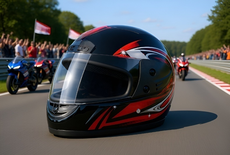 Interior acolchado del casco de motocicleta para todas las estaciones