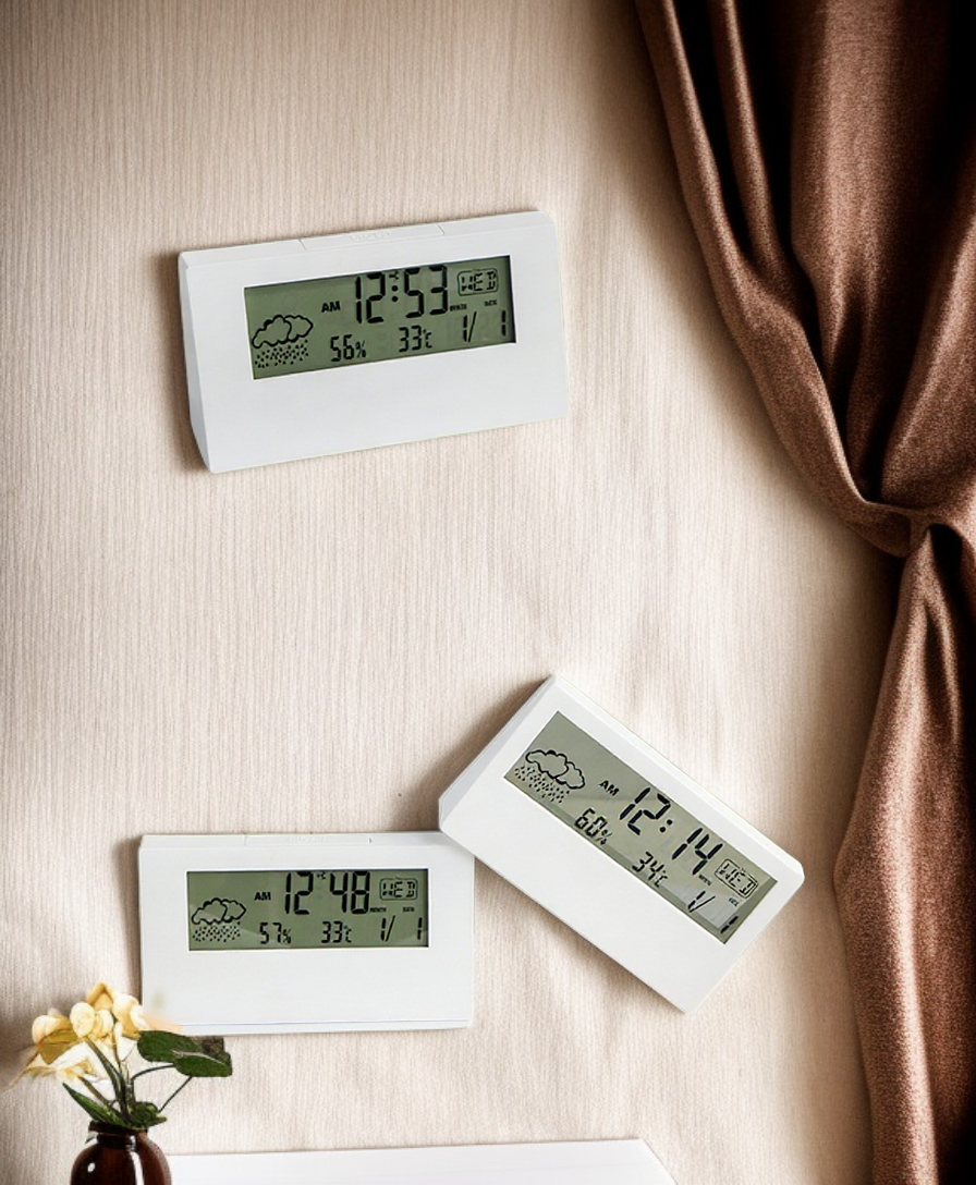 Multi-function alarm clock with bright LED display