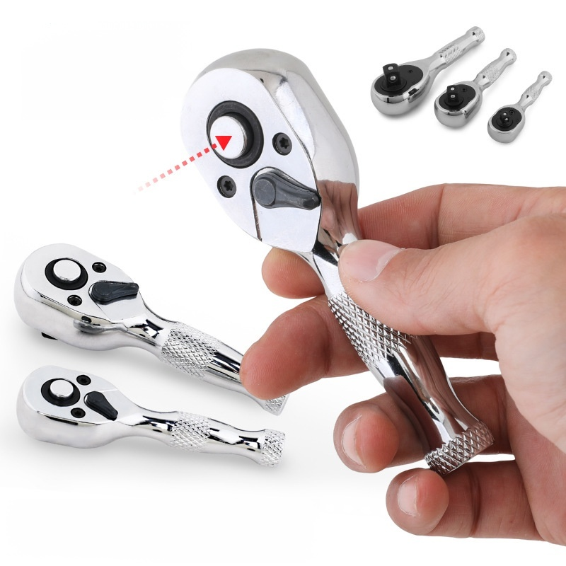 Short-handled ratchet wrench