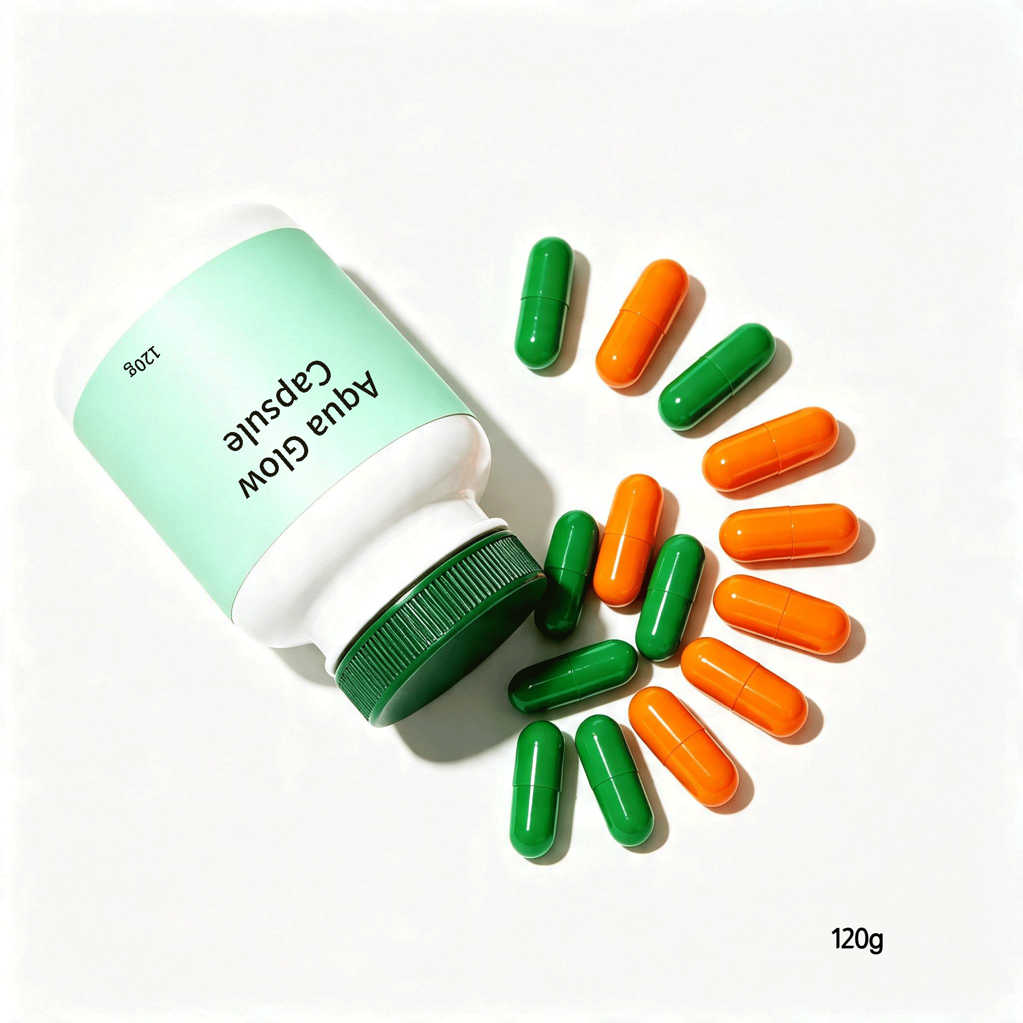 Aqua Glow Capsule bottle front view
