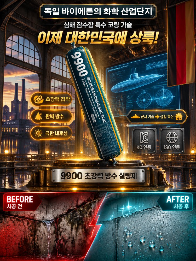 초강력 누수 차단 만능 방수 9900 실리콘 실란트