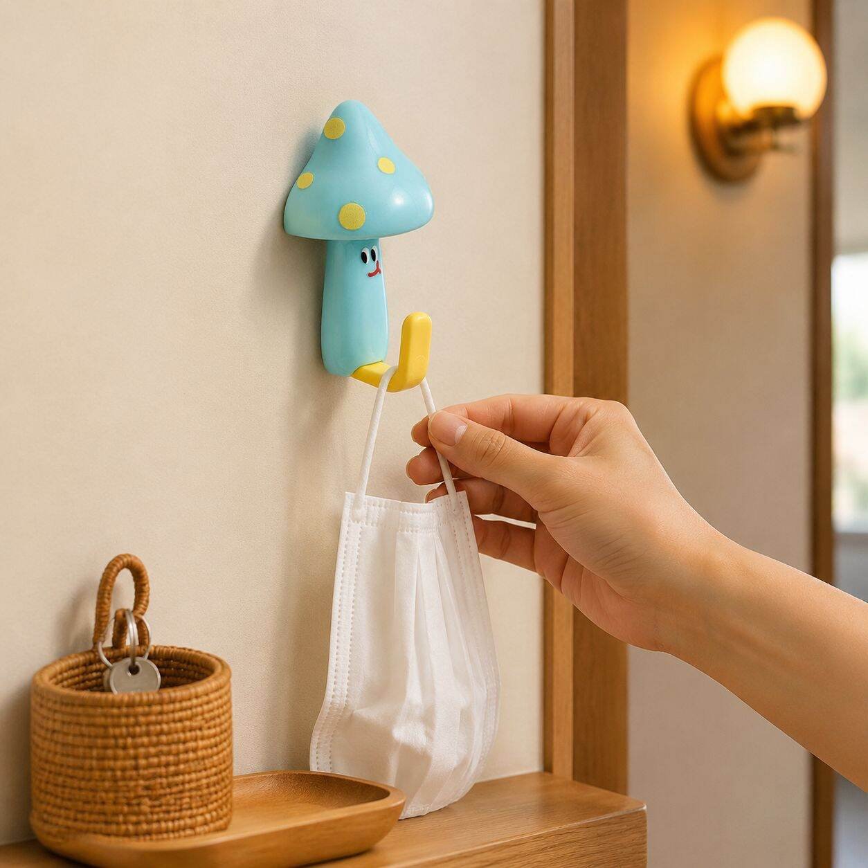 きのこ型かわいいフック
