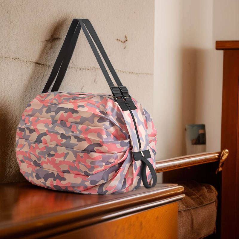 肩から滑り落ちにくいエコバッグ