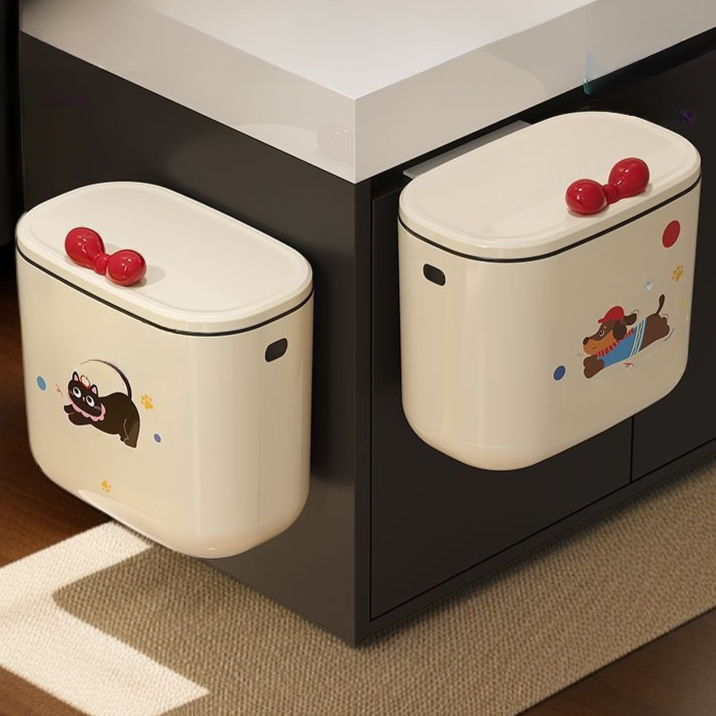 Großer Wandmontierter Mülleimer mit Deckel für die Küchenaufbewahrung