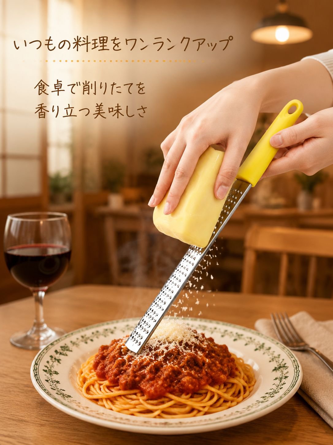 キッチン用ステンレスチーズおろし器