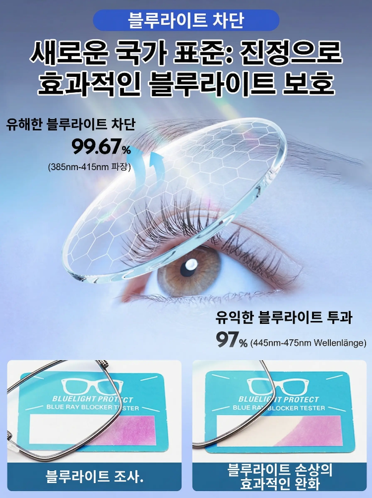 【KC안전+안광학원 검사】렌즈 표면 마찰 10만회 내스크래치 테스트, 흠집 발생 전혀 없음
