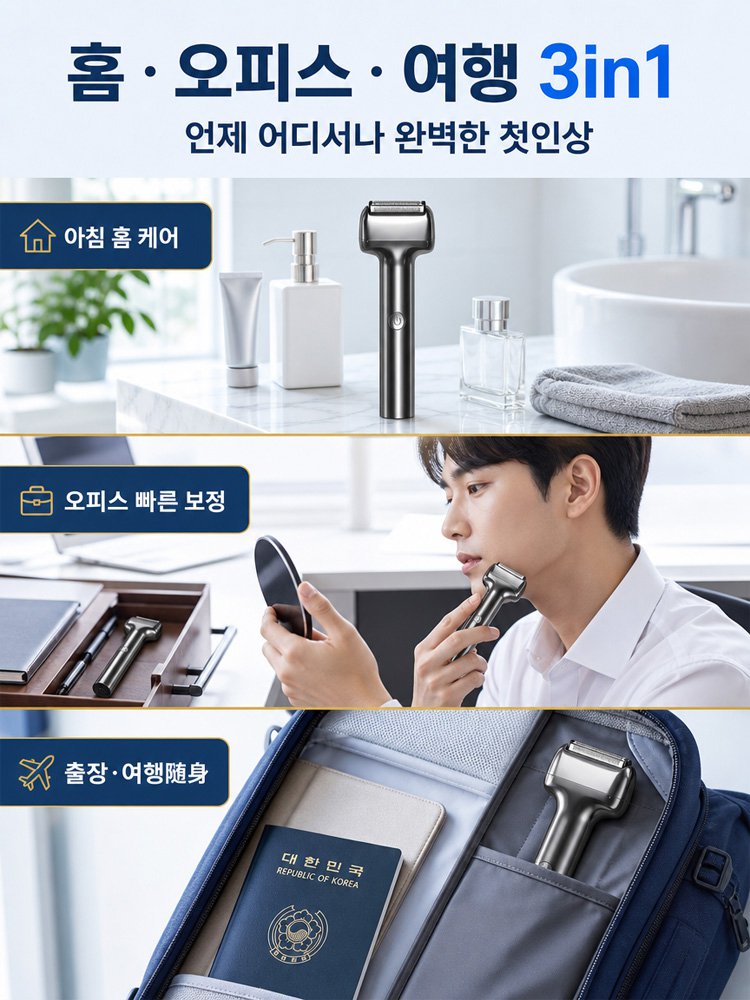 3D 플로팅 남성용 면도기